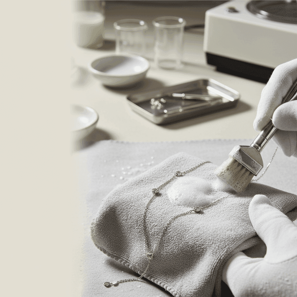 Necklace cleaning and care